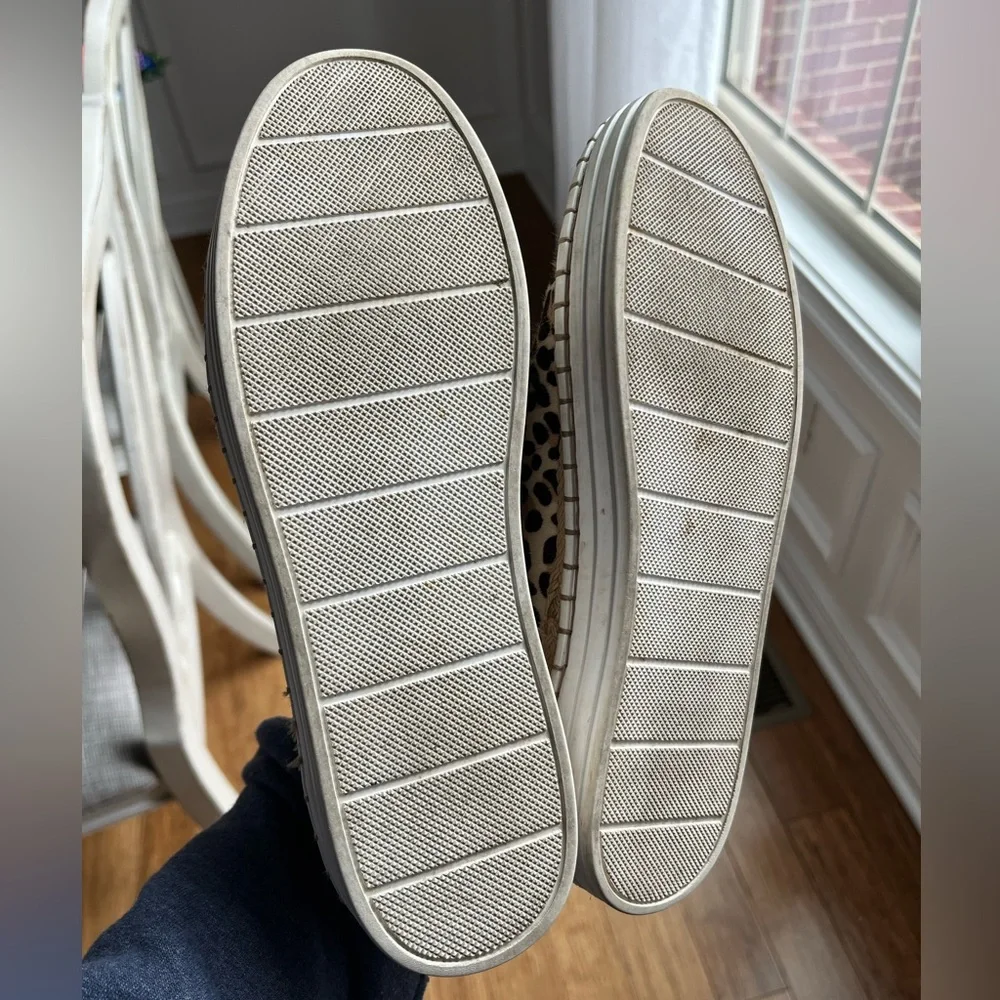 Anthropologie J Slides Leopard Print Leather Slip On Shoes Size 7.5 - Picture 8 of 11